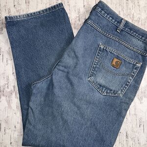 Carhartt Traditional Fit Tapered Leg Jeans Size Tag 44 x 30 Measured 44 X 29.5